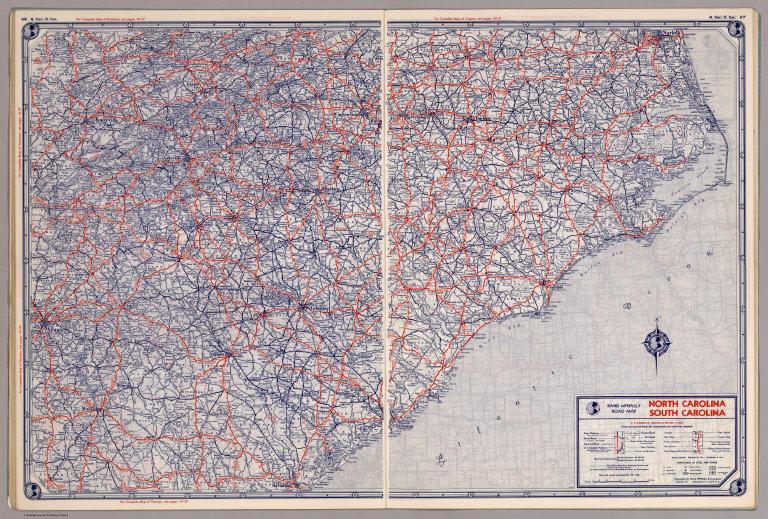 Rand McNally Road map: North Carolina, South Carolina