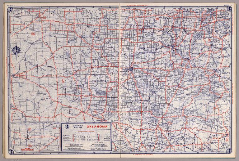 Rand McNally Road map: Oklahoma