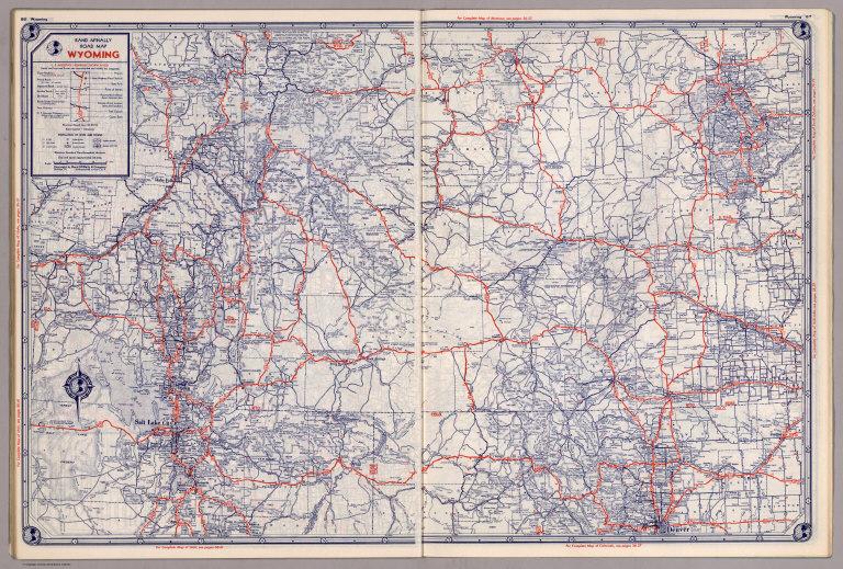 Rand McNally Road map: Wyoming