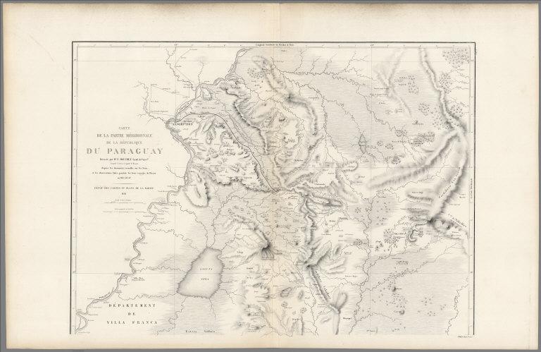 Carte de la Partie Meridionale de la Republique du Paraguay