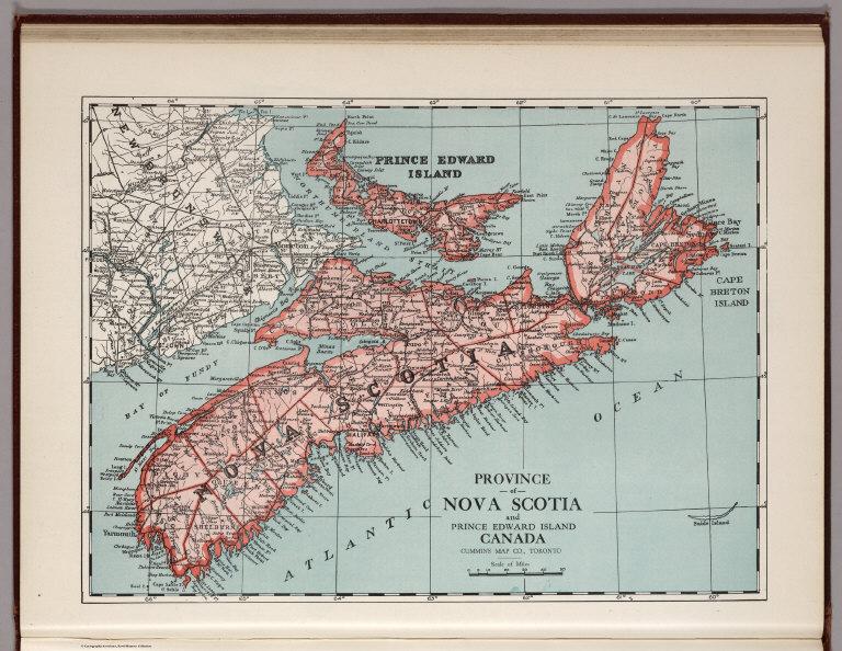 Province of Nova Scotia and Prince Edward Island, Canada.