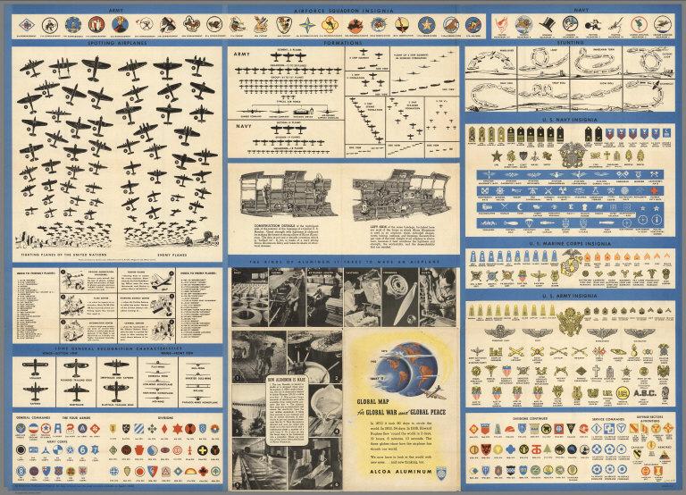 Diagrams: Aircraft Profiles. Aircraft Maneuvers. Military Insignia. Aircraft Construction Details.