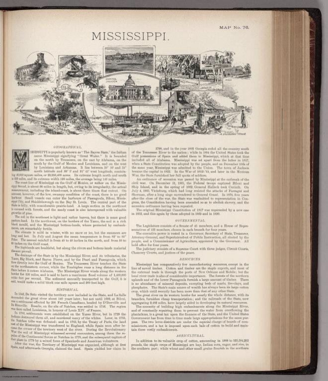 Text Page: Mississippi. Map No. 76