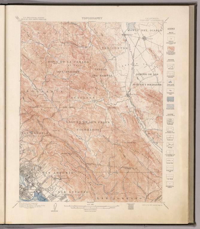 Concord Quadrangle. Topography.