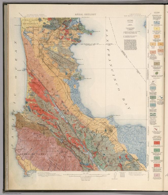 San Mateo Quadrangle. Areal Geology.