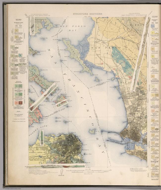 San Francisco Quadrangle. Structure Sections.
