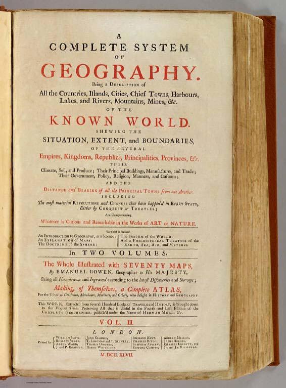 Title Page: Complete system of geography v. 2