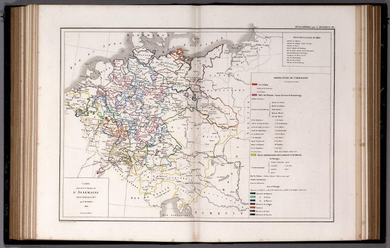 88. Carte pour servir a l'histoire de l'Allemagne depuis 1648 jusqu'en 1803.