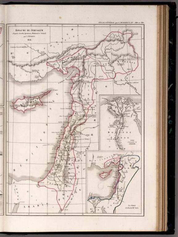 139. Royaume de Jerusalem. (insets) (Egypt). La Syrie.