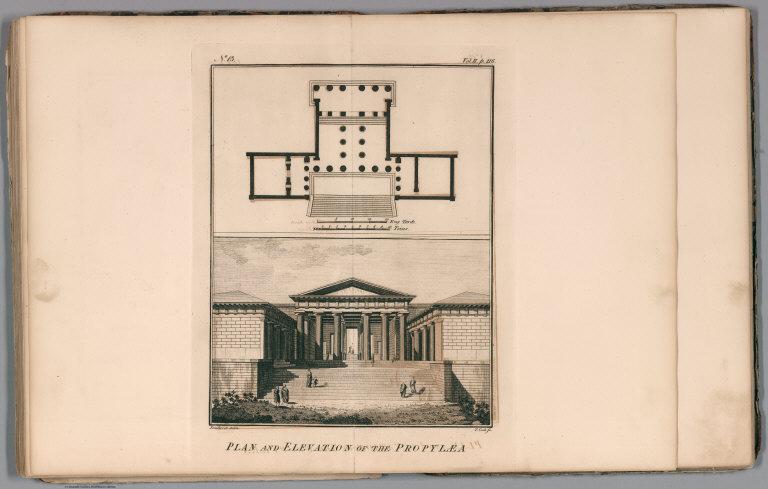 Plan and elevation of the Propylaea. No. 13