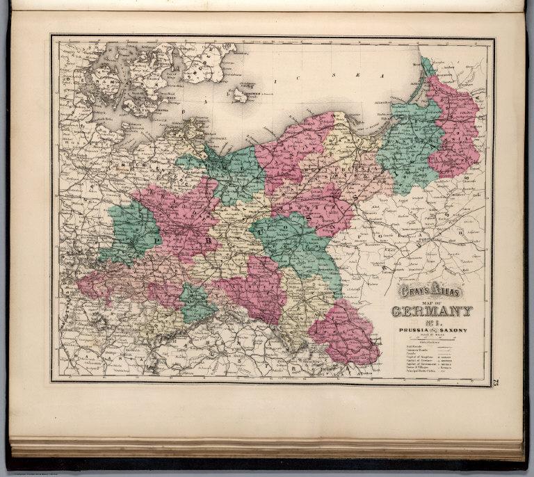 Germany No. 1. Prussia and Saxony.