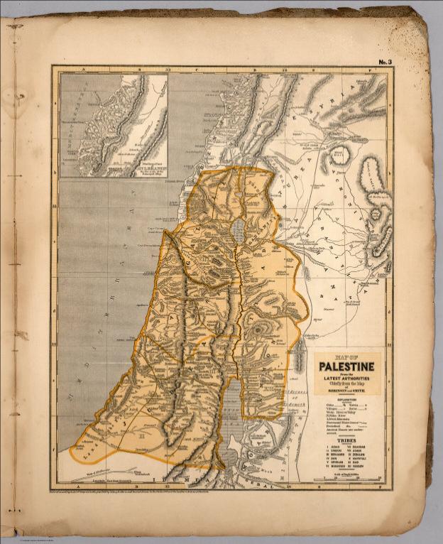 No. 3: Map of Palestine