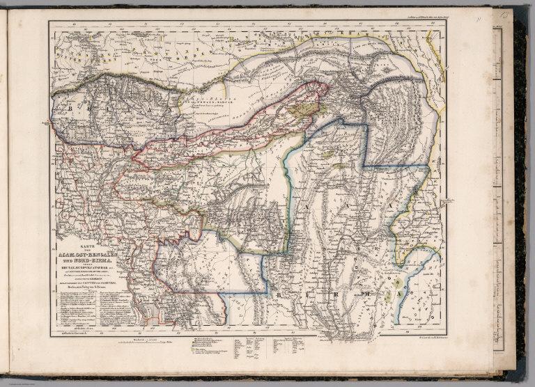 Asam, East Bengal and North Burma, together with Bhutan, Munipur, Catschar.