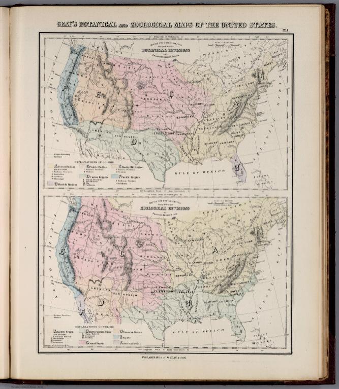 Botanical and Zoological Maps of the United States.