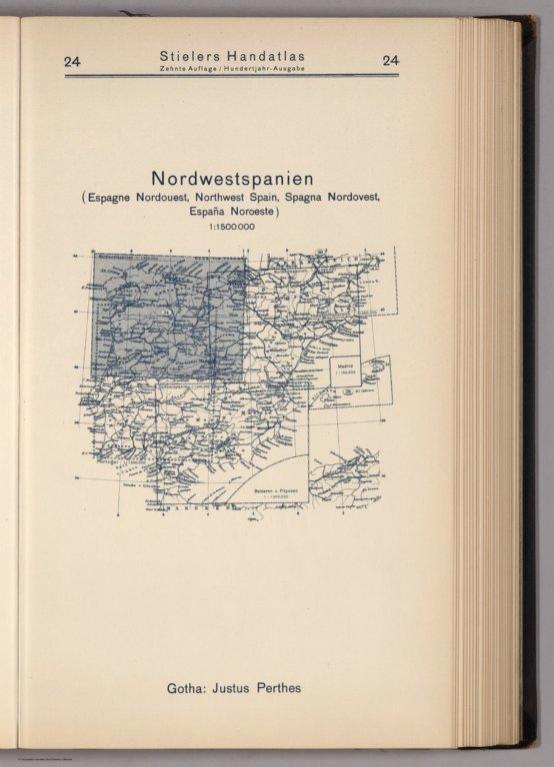 Index Map: 24. Northwestspanien. Northwest Spain.