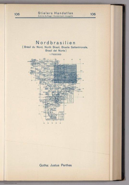 Index Map: 106. Nordbrasilien. North Brasil.