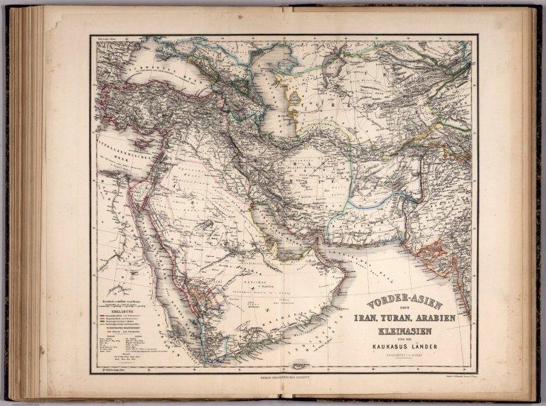 Vorder-Asien oder Iran, Turan, Arabien Kleinasien und die Kaukasus Lander