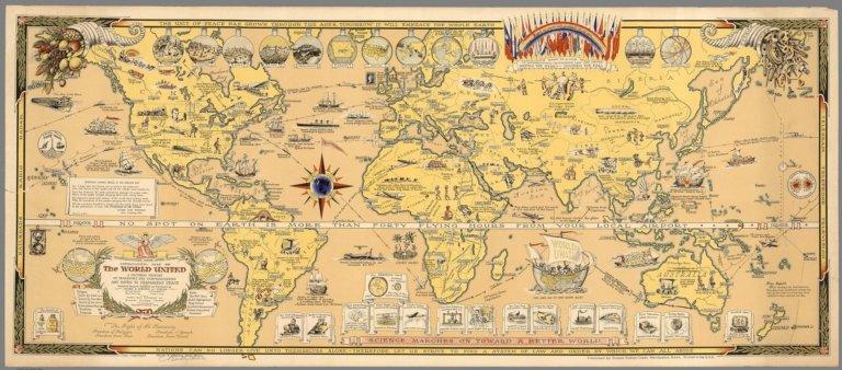 Mercator Map of the World United.