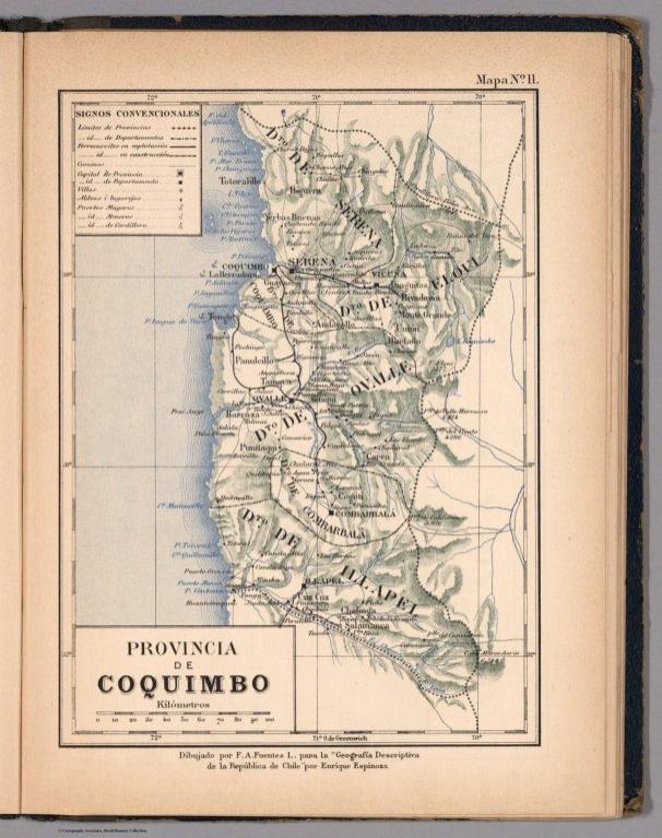 Mapa No. 11. Provincia de Coquimbo.