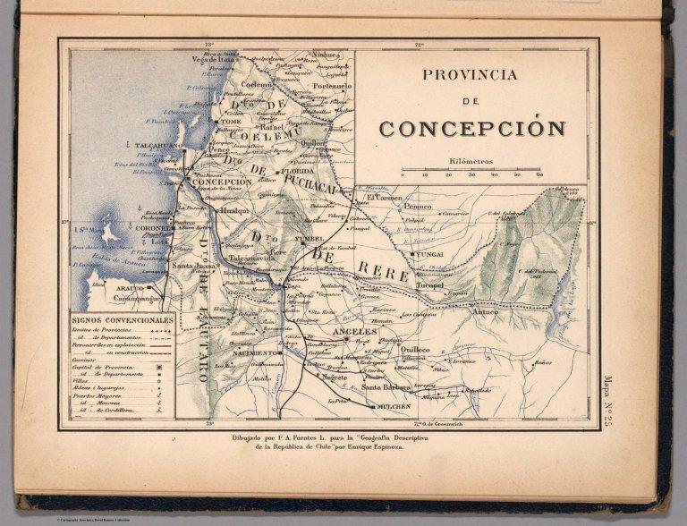 Mapa No. 25. Provincia de Concepcion.