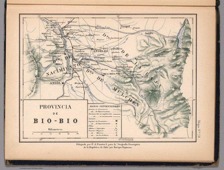 Mapa No. 28. Provincia de Bio-Bio.