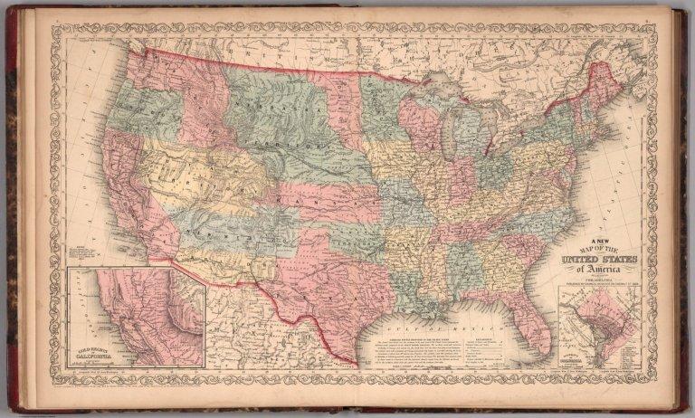 A new map of the United States of America. By J.H. Young. 5-6