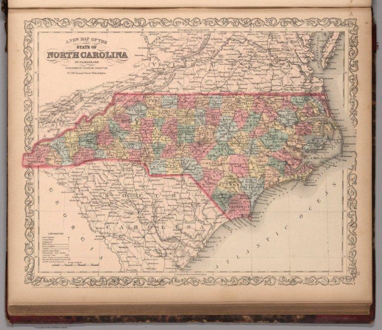 A New Map of the State of North Carolina : Published by Charles Desilver.18