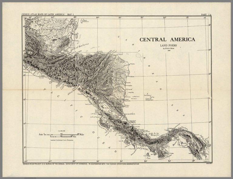 Central America Land Forms.