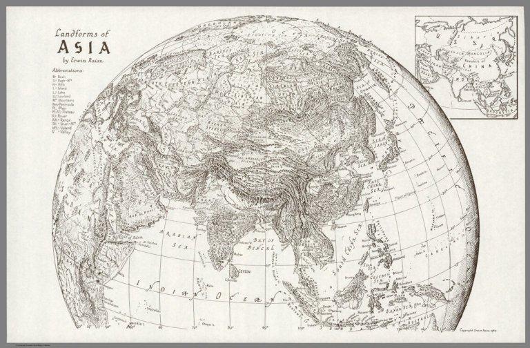 Landforms of Asia.