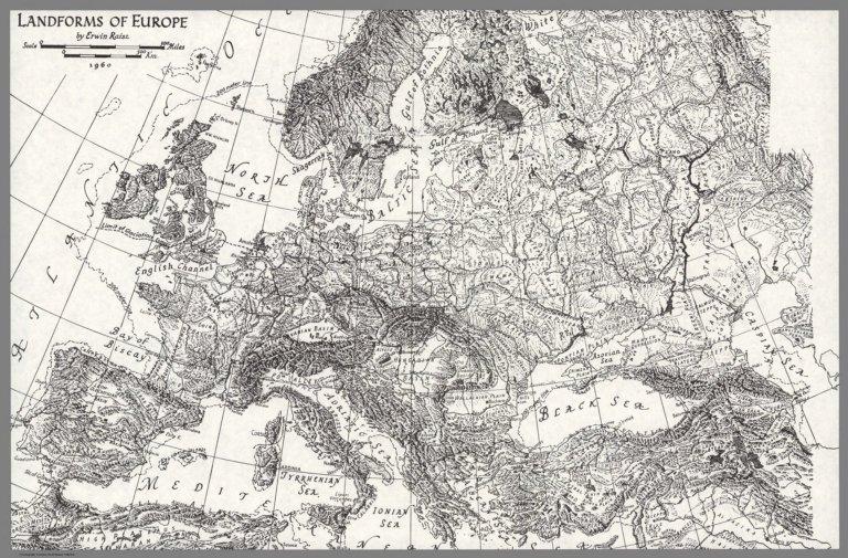 Landforms of Europe.