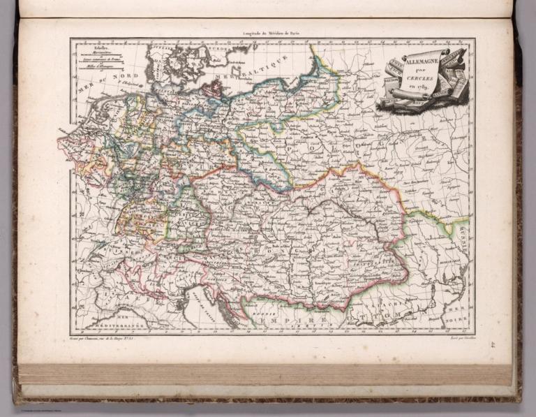 Allemagne par Cercles en 1789.