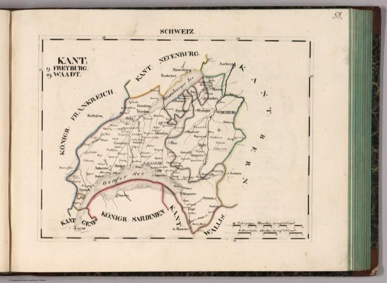 V.1:1-5: III: Schweiz. Kant: 9. Freyburg. 19. Waadt