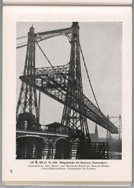 View: GB 4, BB 12, Nr. 148: Hangebrucke bei Runcorn (Lancashire), England.