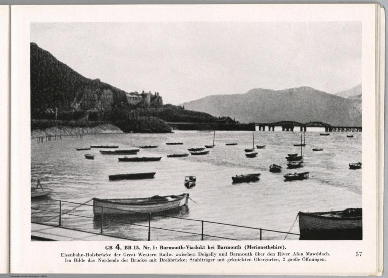 View: GB 4, BB 15, Nr. 1: Barmouth-Viadukt bei Barmouth (Merionethshire), England.