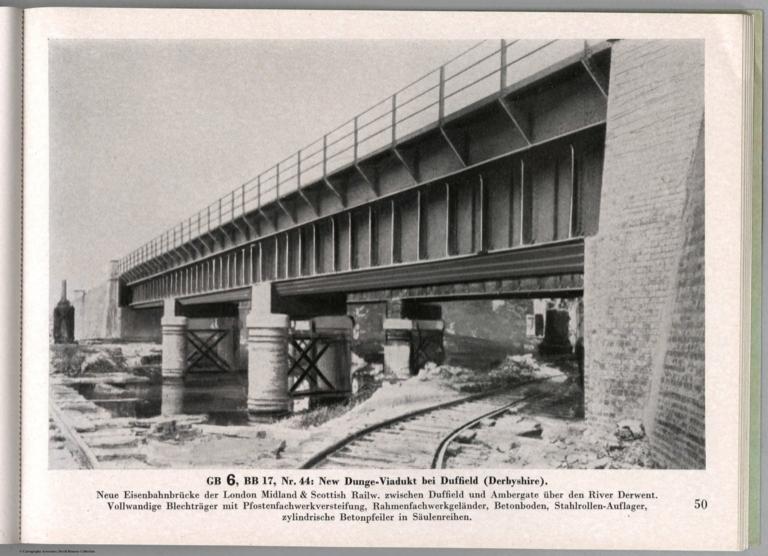 View: GB 6, BB 17, Nr. 44: New Dunge-Viadukt be Duffield (Derbyshire), England.