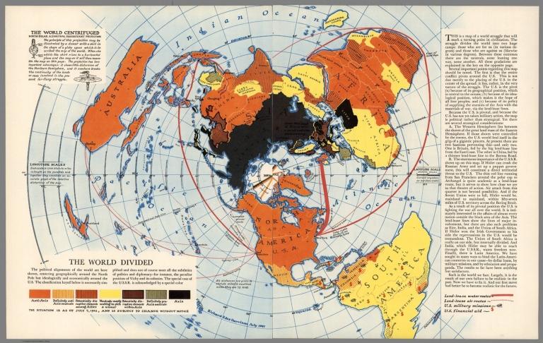 The world divided. Richard Edes Harrison, July 1941