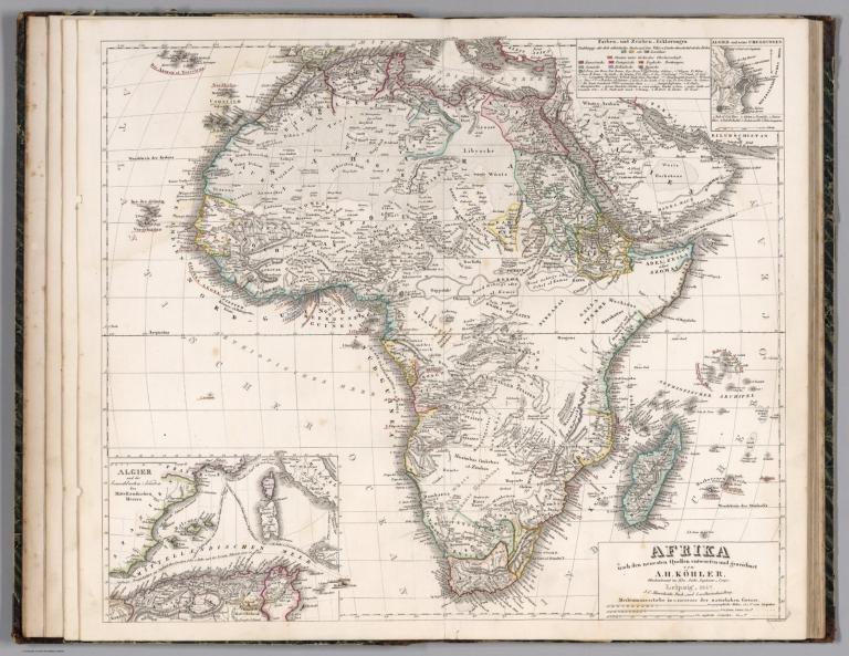 Afrika nach den neuesten quellen entworfen und gezeichnet von A.H. Kohler