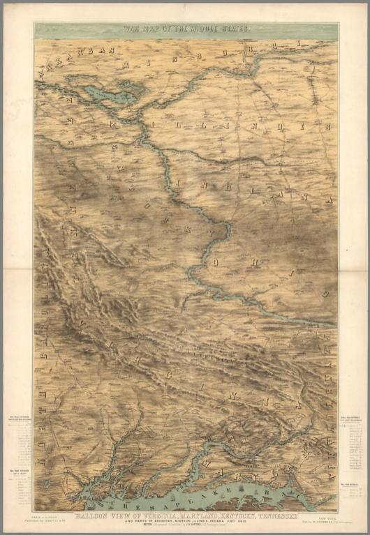 War Map of the Middle States