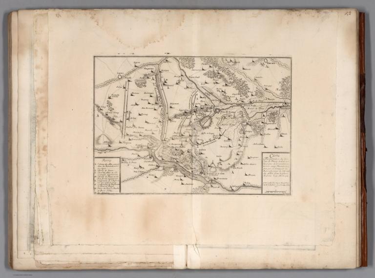 51. Le Siege Douay (Douai), France & ses environs. 1710.