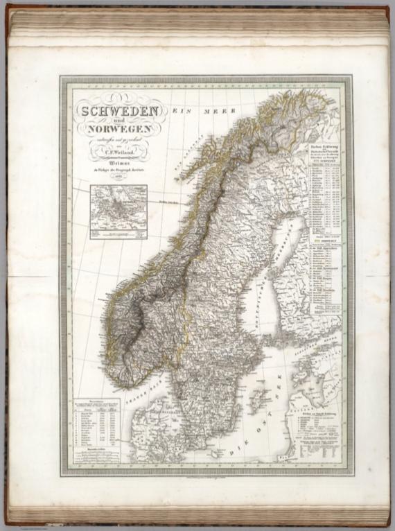 Scheweden und Norwegen. Sweden and Norway.