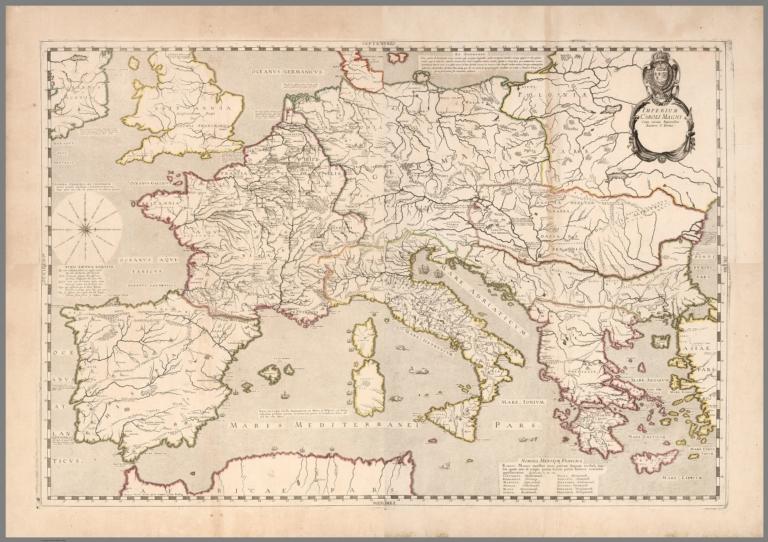 Composite Map: Empire of Charlemagne.