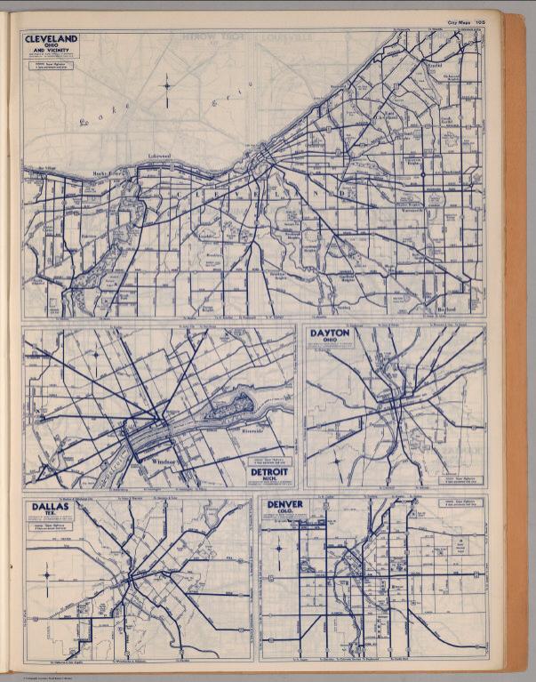 City Maps. Cleveland, Ohio and Vicinity