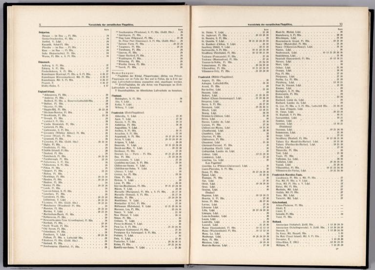 X-XI Contents: Directory of European Airports.