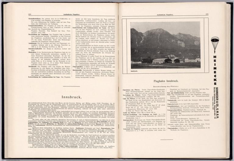 228-229 Text: Graz-Thalerhof. Innsbruck.