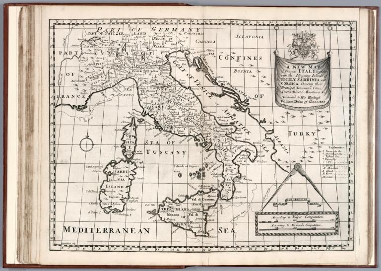 A new map of present Italy