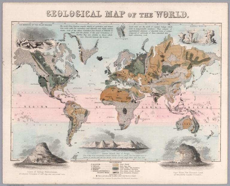 Geological map of the world