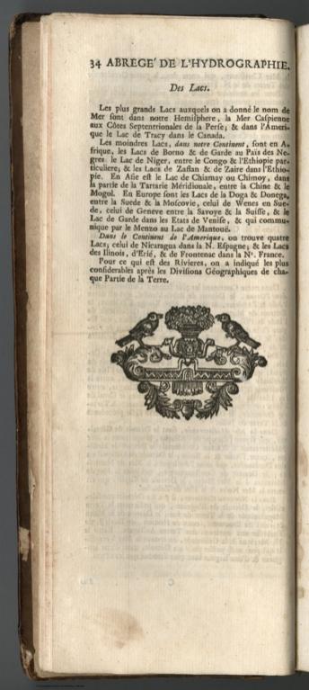 Text: Abrege de la Cosmographie (continued).