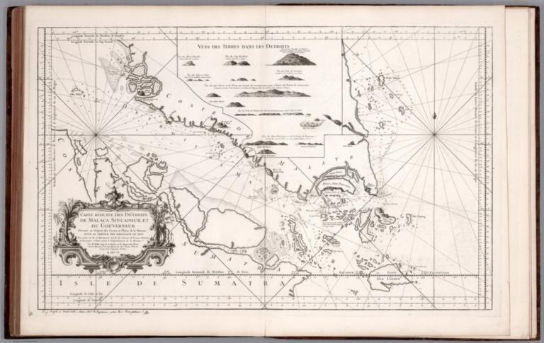 Carte Reduite des Detroits de Malaca, Sincapour, et du Gouverneur.