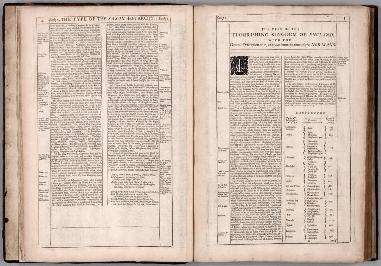 Text: Book 1. Chap. 2. Saxon Heptarchy (continued). Chap. 3. Flourishing Kingdom of England ... Normans.