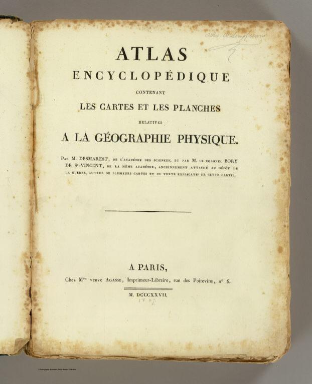 Title Page: Atlas encyclopedique